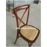 stackable cross back chair