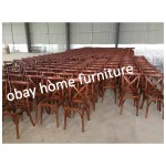 stackable cross back chair