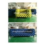 tufted wooden sofa set