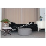 black velvet sofa