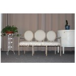 wooden loveseat