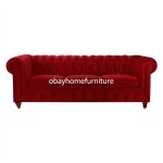 red velvet wedding sofa