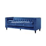 blue velvet wedding sofa